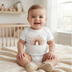 Boho-Regenbogen-Baby-Body Baby Strampler
