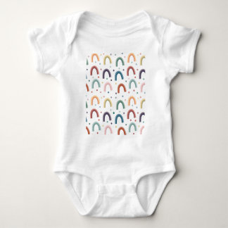 Boho-Regenbogen Baby Strampler