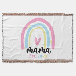 Boho Regenbogen Benutzerdefinierte Mama Errichtet Decke
