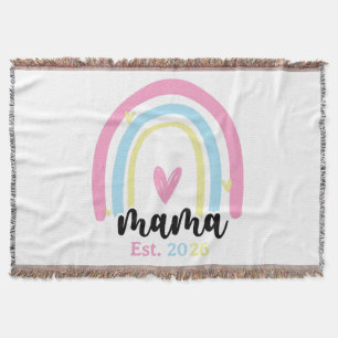 Boho Regenbogen Benutzerdefinierte Mama Errichtet Decke