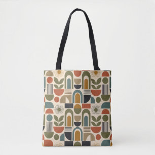 Boho-Regenbogen & Botanisches Nahtloses Muster Tasche