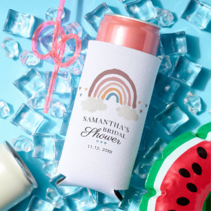 Boho-Regenbogen-Chic-Wasserfarbe-Junggesellinnen-A Selters Dosenkühler