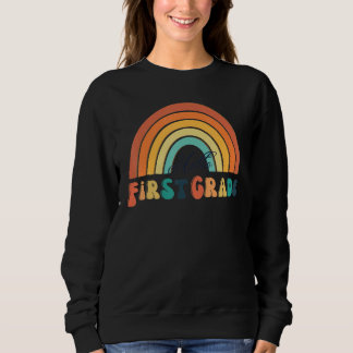 Boho-Regenbogen-Herz für Lehrerinnen Frauen Hallo  Sweatshirt