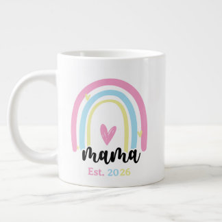 Boho Regenbogen Maßgeschneiderte Mama Stiftungsjah Jumbo-Tasse