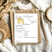 Boho-Regenbogen mit Sonnenblumen-Baby-Vorhersage-S