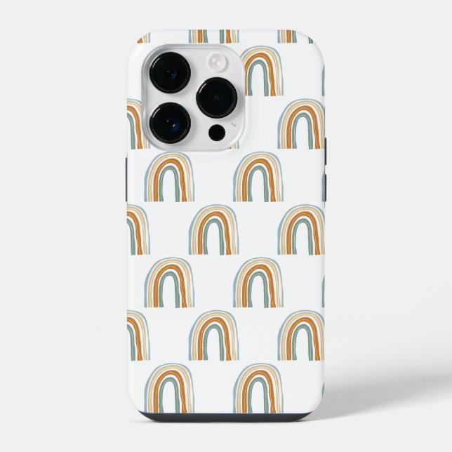 Boho-Regenbogen-Muster Iphone 14 Pro-Hülle Pro Hülle (Rückseite)