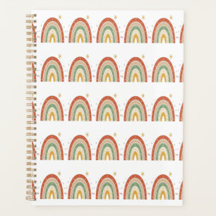 Boho-Regenbogen-Muster-Schlips Planer