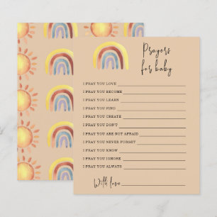 Boho-Regenbogen-Party-Spiel Gebete für Baby