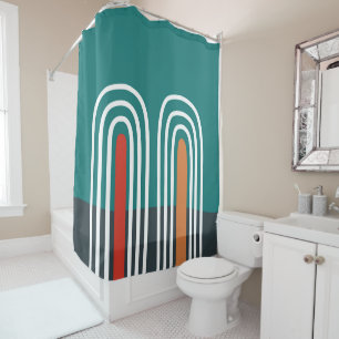 Boho Regenbogendesign Duschvorhang