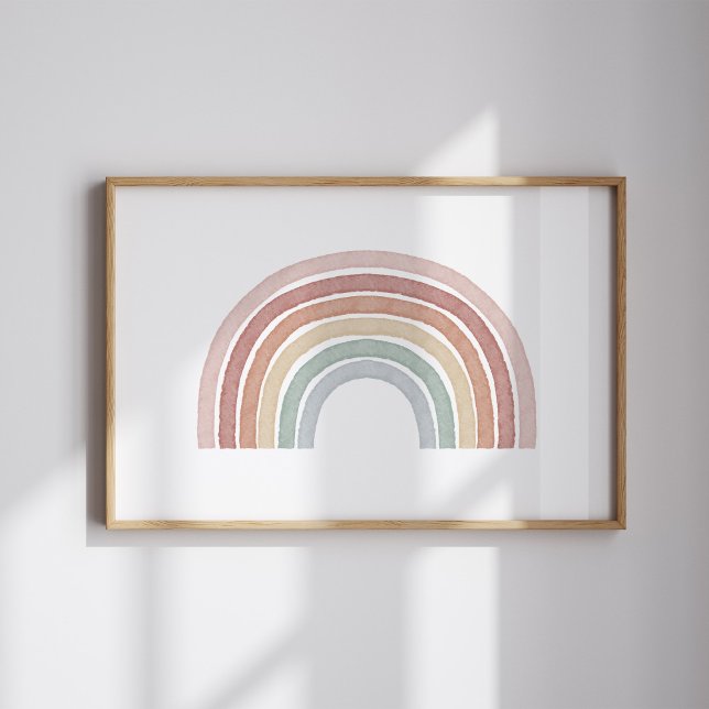 Boho Regenbogenpastellprint Poster (Von Creator hochgeladen)