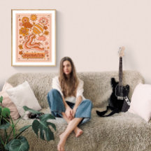 Boho Retro Aquarius Zodiac