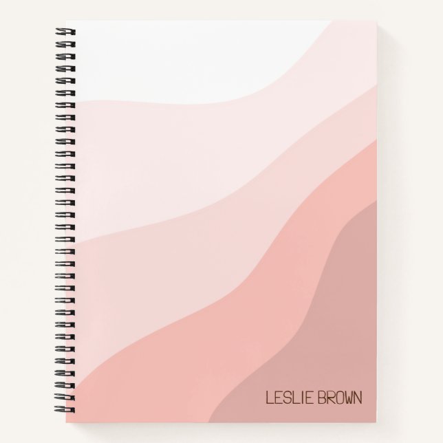 Boho Retro Designed Spiral Notebook Notizbuch (Vorderseite)