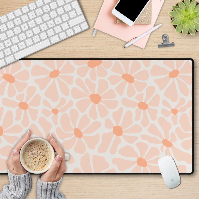 Boho Retro Floral Desk Mat Ästhetik Schreibtischunterlage (Von Creator hochgeladen)