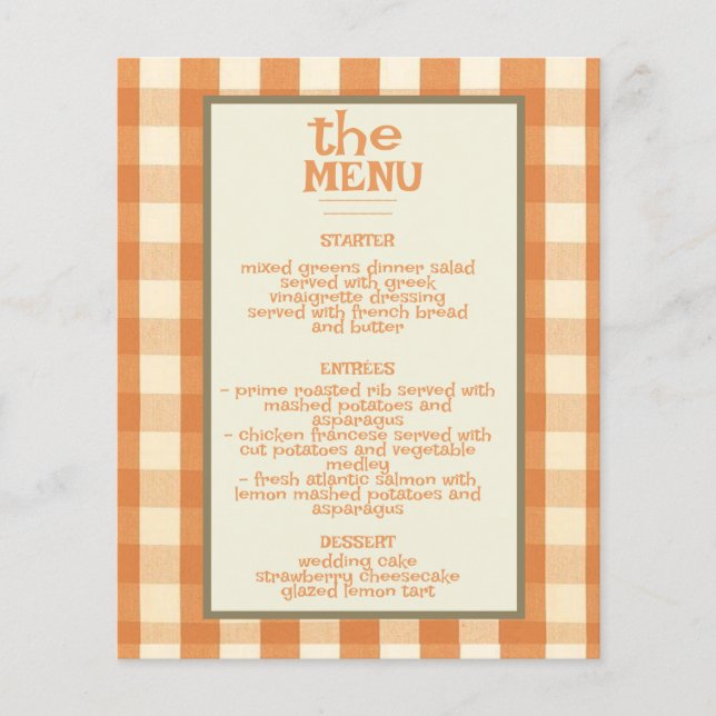 Boho Retro Groovy Colorful Wavy Wedding Menu (Vorderseite)