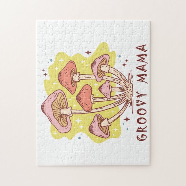 Boho Retro Groovy Mama (Vertikal)