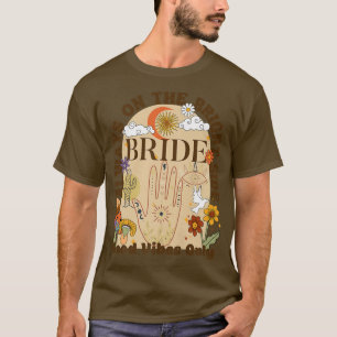 Boho Retro Himmels-Junggesellinnen-Abschied Braut T-Shirt