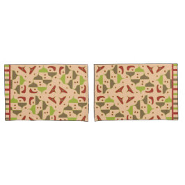 Boho Retro Moderne grafische Pillowcase Kissenbezug