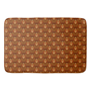 Boho Retro Muster im 70er Style Badematte