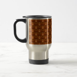 Boho Retro Muster im 70er Style Reisebecher