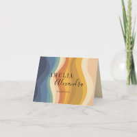 Boho Retro Schrift Abstrakt Wellenförmige Linien G