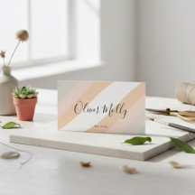 Boho Retro Schrift Abstrakt Wellenlinien Pastell