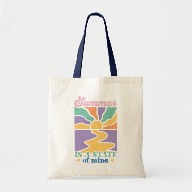 Boho Retro Sommerangebot Tragetasche (Vorne)
