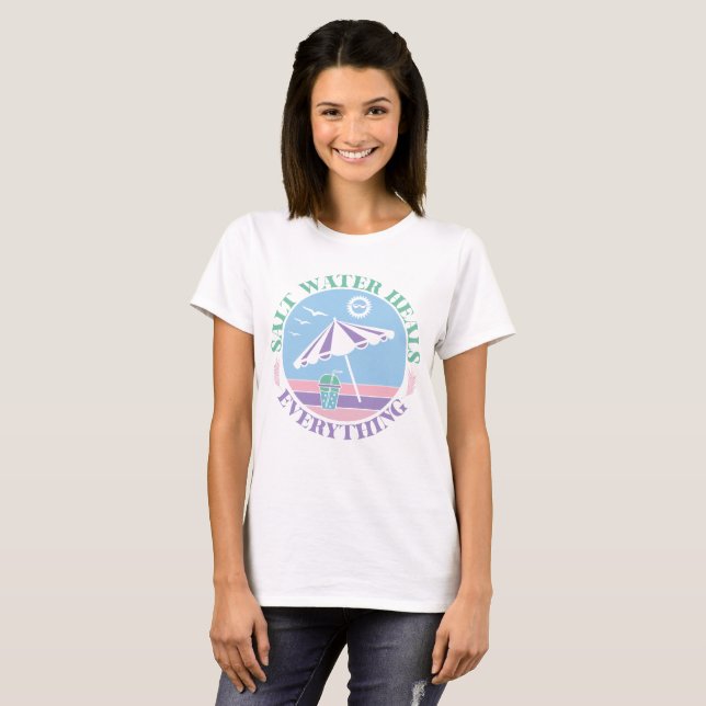 Boho Retro Summer T-Shirt (Vorne ganz)