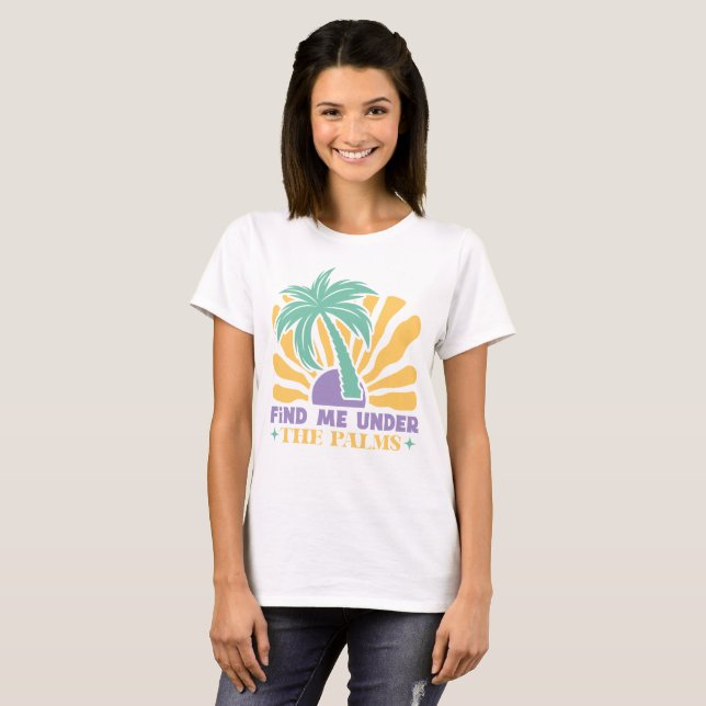 Boho Retro Summer T-Shirt (Vorne ganz)