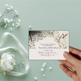 BOHO Ring of Blume & Branches Hochzeitsfeiern Prob Einladung