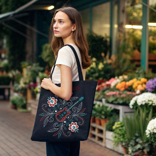 Boho Rock’n’Roll Gitarre mit Blume Tasche