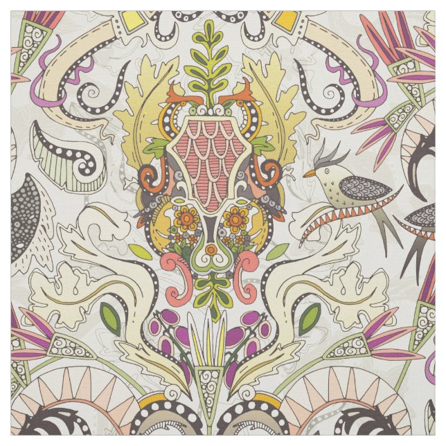 boho Rokoko perl Stoff (Muster)