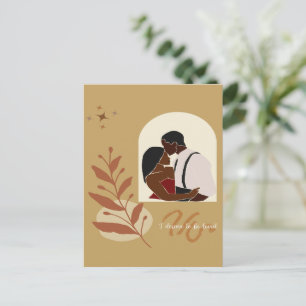 Boho Romance Ich verdiene es zu lieben Postkarte