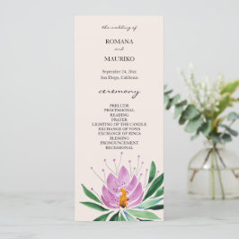 Boho Romantic Lilac Lotus Watercolor Programm