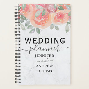 Boho Rose Aquarelle brûlé Mariage orange