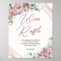 Boho Rosé Florales Eukalyptus Wein Tombola Spiel