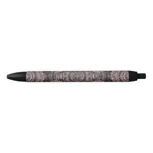 Boho Rose Gold Gray Mandala Elegantes Design Kugelschreiber