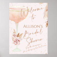 Boho Rose Gold Message Brautparty Willkommen