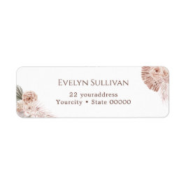 Boho-Rose-Rücksendeadresse