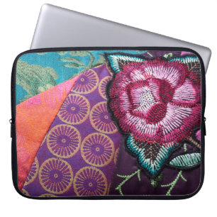 Boho Rose Sinti und Roma-Tapestes sehen bunt aus Laptopschutzhülle