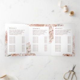 Boho Rose Trifold Broschüre