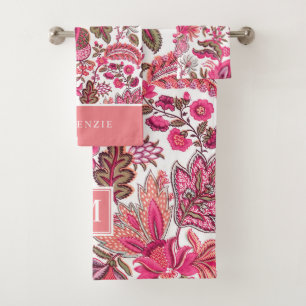 Boho rose Vintage Monogramme floral