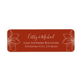 Boho rote moderne Blumenhochzeit in China