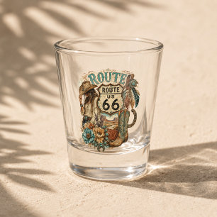 Boho Route 66 Desert Cowgirl Saloon Stimmung Schnapsglas