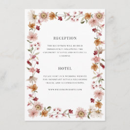 Boho Rustic Enclosure Card Begleitkarte