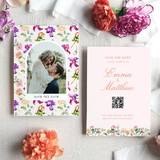 Boho Rustic Garden Foto Save The Date