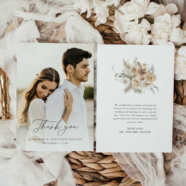Boho Rustic Mariage Merci (Créateur téléchargé)