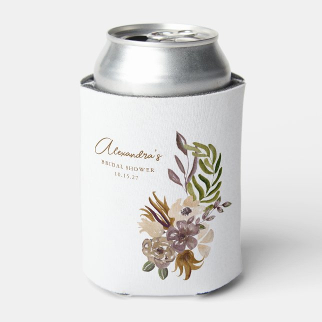 Boho Rustic Nature Botanical Custom Brautparty Dosenkühler (Kanne Vorderseite)