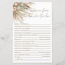 Boho Rustic Pampas Grass Floral Advice for Bride