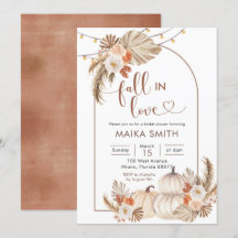 Boho Rustic Pumpkin Fall in Liebe Brautparty