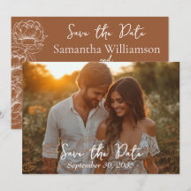Boho Rustic Terracotta Minimalistische Hochzeit